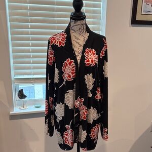 Calvin Klein Collection Black Floral Top